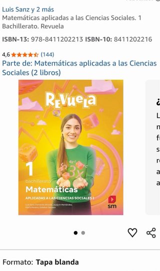 Matemáticas aplicadas a las Ciencias Sociales 1...