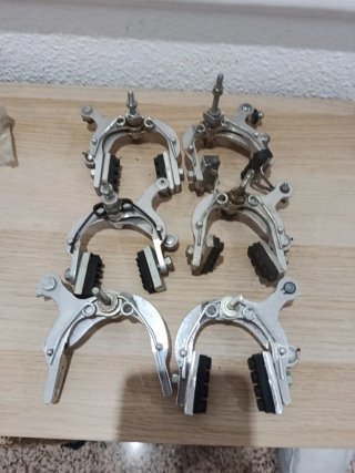 Lote 6 puentes sueltos de freno bicicleta clásica