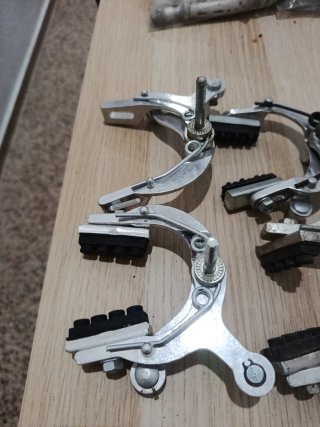Lote 6 puentes sueltos de freno bicicleta clásica