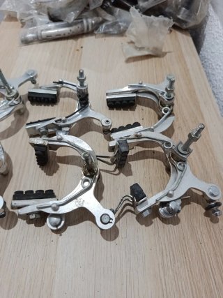 Lote 6 puentes sueltos de freno bicicleta clásica