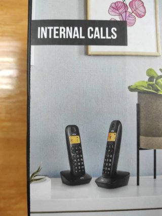Dúo Teléfonos Inalámbricos Negros