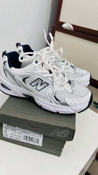 Zapatillas New Balance plateadas/blancas T38.5