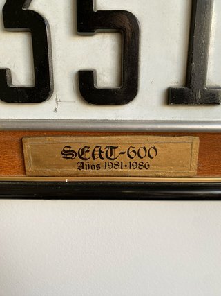 Lote Matrículas SEAT 131, 600 y 124.  Vintage