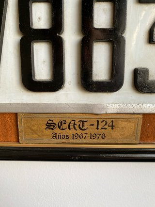 Lote Matrículas SEAT 131, 600 y 124.  Vintage
