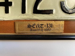 Lote Matrículas SEAT 131, 600 y 124.  Vintage