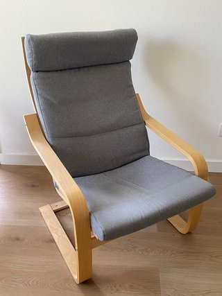 Sillón IKEA POÄNG Gris Madera Modelo Antiguo