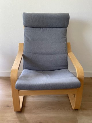 Sillón IKEA POÄNG Gris Madera Modelo Antiguo