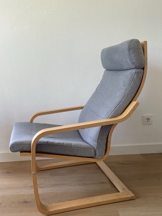 Sillón IKEA POÄNG Gris Madera Modelo Antiguo