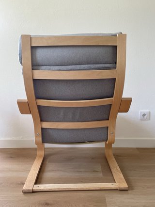 Sillón IKEA POÄNG Gris Madera Modelo Antiguo