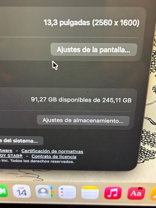 MacBook Air 2020 M1 Gris Espacial