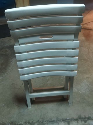 Silla de terraza/jardín blanca resistente