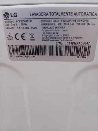 Lavadora LG ThinQ Direct Drive 9kg