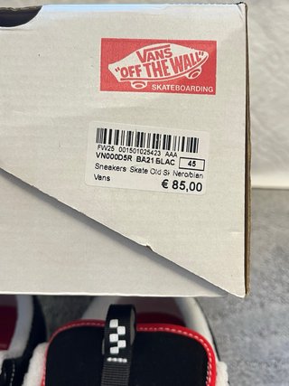 Scarpe Vans Old Skool Nere Taglia 45