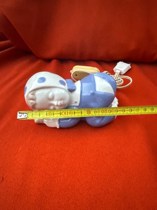 Lampara de Noche Cerámica Vintage Bebé Durmiendo
