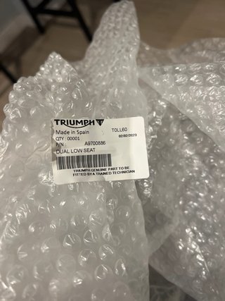 Asiento bajo Triumph Tiger Sport 660