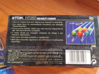 Cinture VHS Sony e TDK E-180 HS180