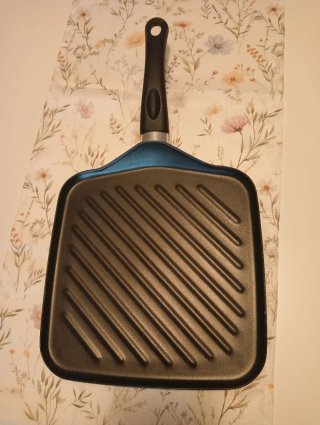 Sartén Grill Negra y Azul