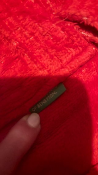 Albornoz United Colors of Benetton Rojo Talla Únic