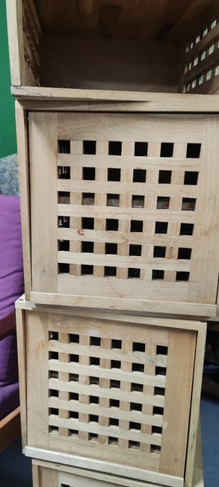 Cajas de madera apilables (Set de 4