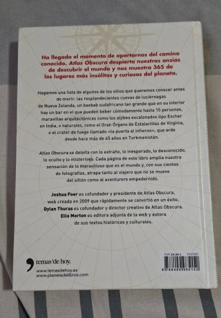Atlas Obscura. J. Foer, D. Thuras y E. Morton