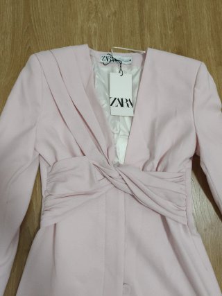 Vestido blazer Zara rosa S