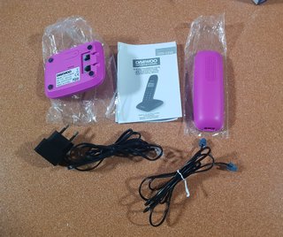 Teléfono Inalámbrico DAEWOO DTD-1250PK Rosa/Blanco