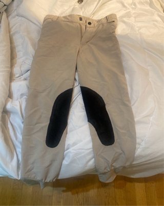 Pantalones Hípica Beige Decathlon Talla 8-10
