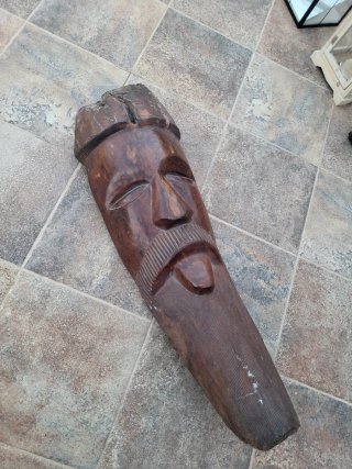 Máscara de madera tallada a mano México 90cm
