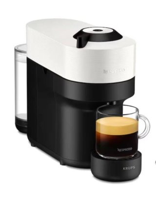 Cafetera Nespresso Krups Blanca y Negra