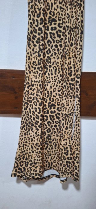 Vestido Largo Estampado Leopardo