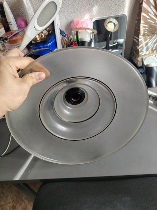 Lámpara de techo cristal.