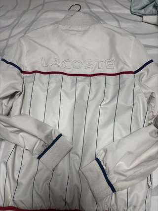 Giubbotto sportivo Lacoste bianco e blu