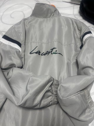 Giubbotto sportivo Lacoste bianco e blu