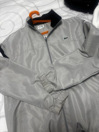 Giubbotto sportivo Lacoste bianco e blu