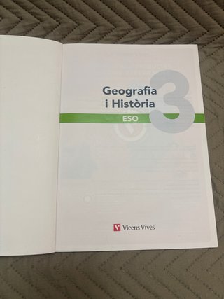 Libro de Geografia i Historia 3 eso