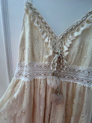 Vestido ibicenco beige sin estrenar