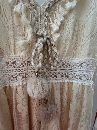 Vestido ibicenco beige sin estrenar