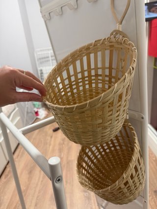 Confezione di 2 ceste sospese in bambù IKEA TOLKNING