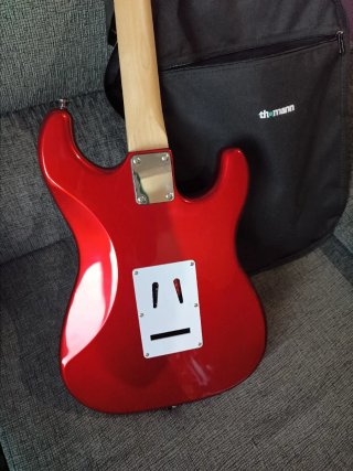 Guitarra Eléctrica Zurdos Roja HB + Funda