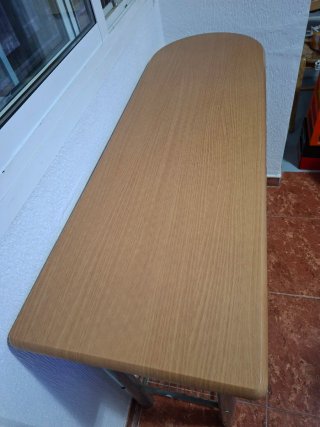 Mesa auxiliar cocina madera y metal