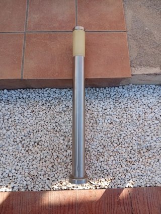 Luz baliza metal y plástico