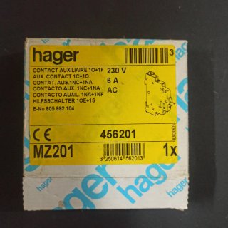Contacto auxiliar Hager MZ 201 1Na+1Nc