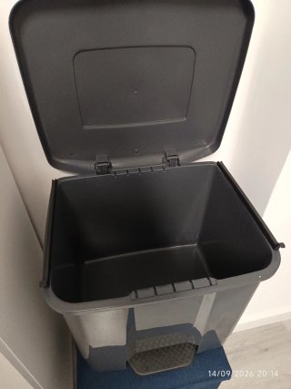 Cubo de basura con pedal Denox 50L  Gris antracita