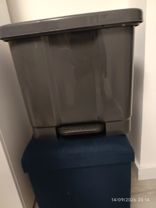 Cubo de basura con pedal Denox 50L  Gris antracita