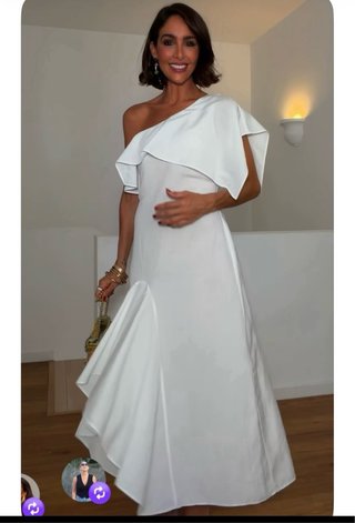 Vestido blanco Zara T/XL