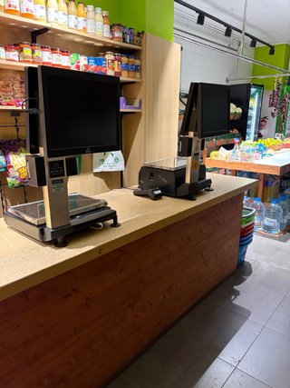 Báscula TPV con pantalla