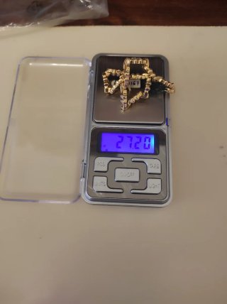 Pulsera oro de 18 kts con puntas de brillantes
