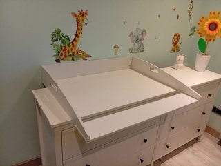 Cambiador Bebé HappyBaby Blanco