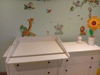 Cambiador Bebé HappyBaby Blanco