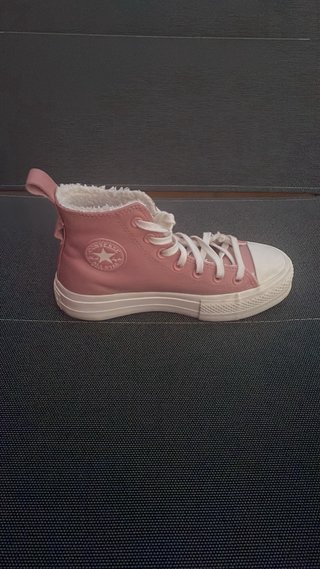 Converse Piel Rosa Bota Borreguillo